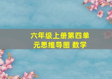 六年级上册第四单元思维导图 数学